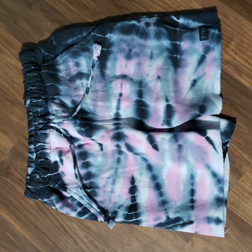 Pink Victoria's Secret Tie Dye Shorts